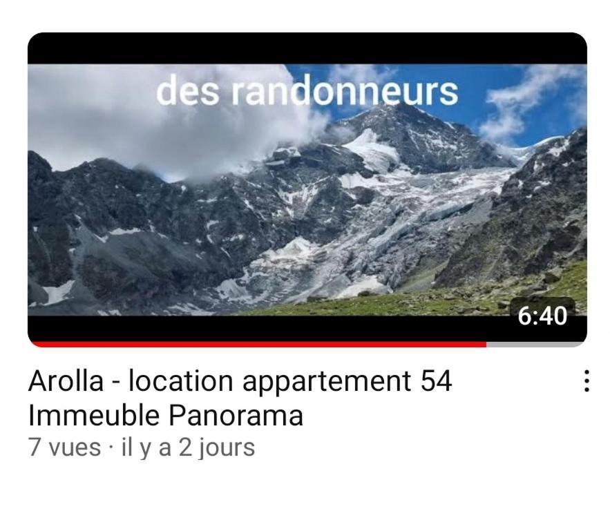 Le Panorama - Appartement 54 A Arolla Face Aux Montagnes A 150M Des Pistes Evolene Bagian luar foto
